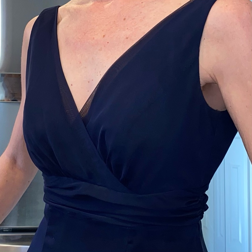 WTOO by Watters & Watters Navy Blue Dress 4 Bridesmaid Formal Prom or Party 4